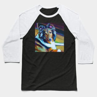 Colorful SHELTIE by Robert Phelps Baseball T-Shirt